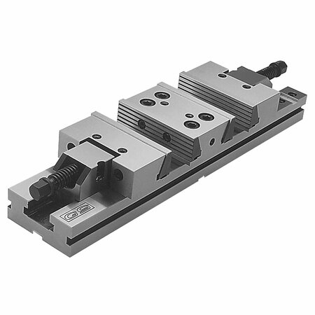 GS TOOLING 4 7 x 2 x 67 Double Opening Extra Long Base Modular Vise 382156